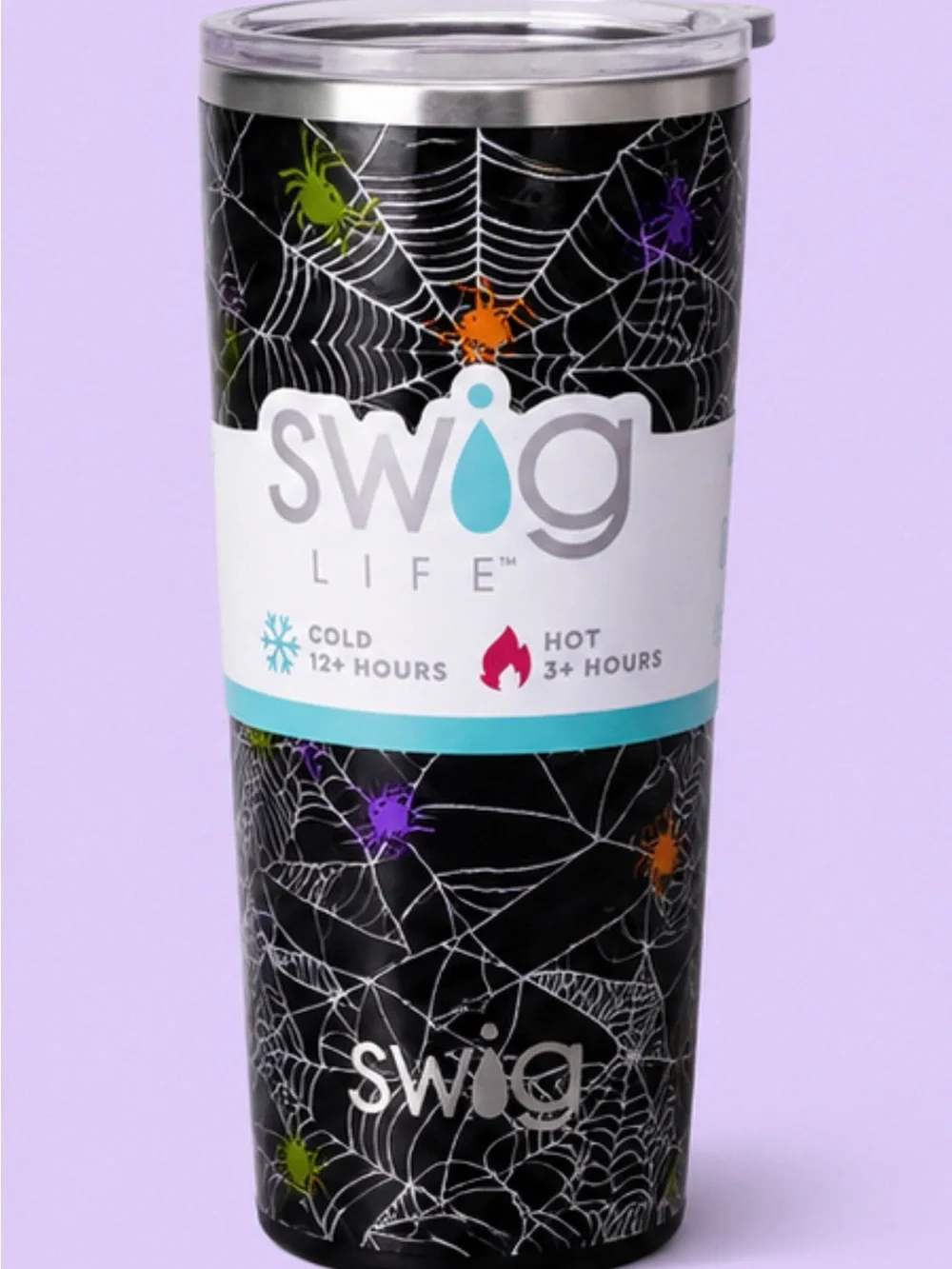 Swig life “Itsy Bitsy” Halloween 22 oz. Stainless steel Glow in the Dark Tumblr